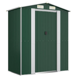 vidaXL Abri de jardin vert 192x108x223 cm Acier galvanisé