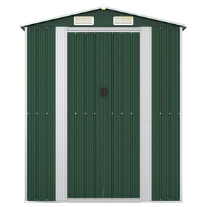 vidaXL Abri de jardin vert 192x108x223 cm Acier galvanisé