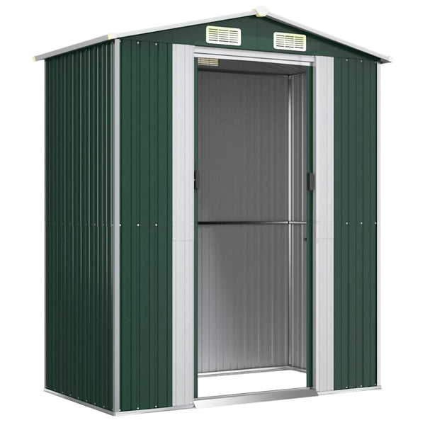 vidaXL Abri de jardin vert 192x108x223 cm Acier galvanisé