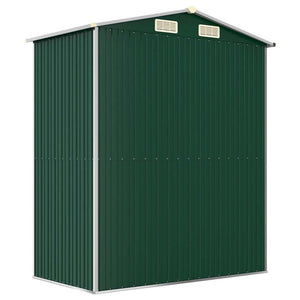vidaXL Abri de jardin vert 192x108x223 cm Acier galvanisé