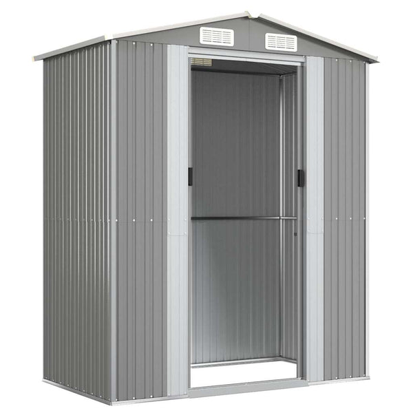 vidaXL Abri de jardin gris clair 192x108x223 cm Acier galvanisé