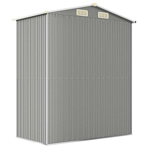 vidaXL Abri de jardin gris clair 192x108x223 cm Acier galvanisé