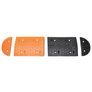 Bodenschwelle Gelb & Schwarz 129x32,5 x4 cm Gummi
