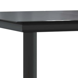 Schwarzer Gartentisch 200x100 cm