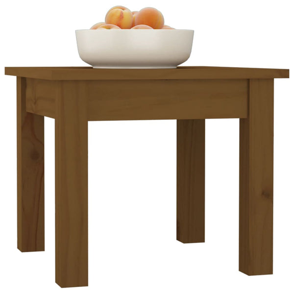 Couchtisch Honigbraun Kiefer 35x35 cm