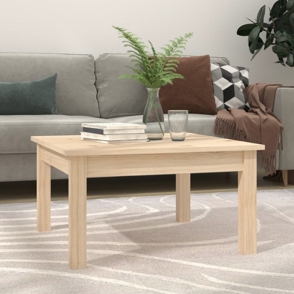 vidaXL Coffee Table 55x55x30 cm Solid Pine Wood