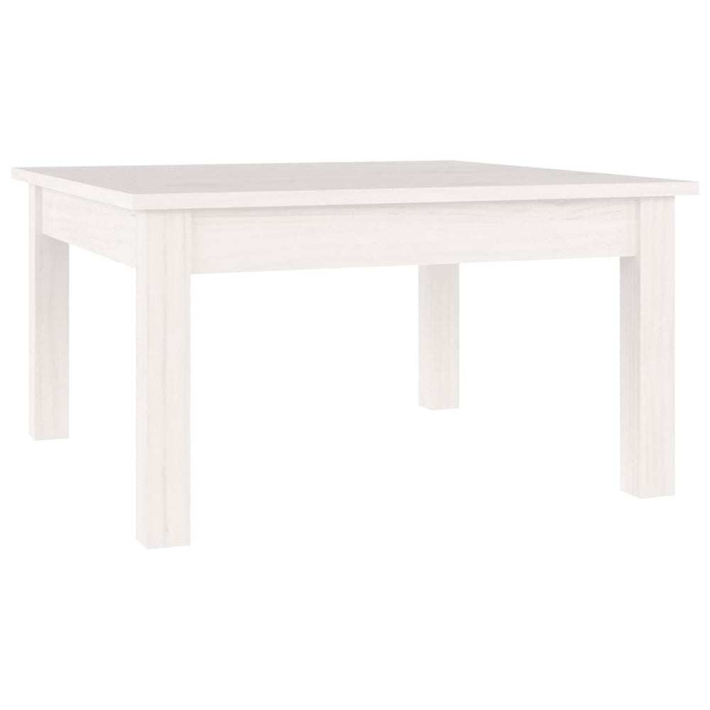vidaXL Coffee Table White 55x55x30 cm Solid Pine Wood