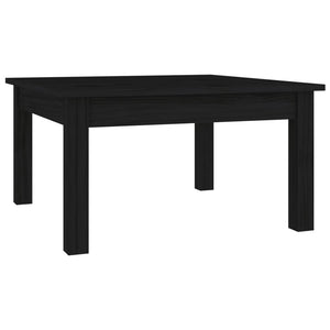 Schwarzer Couchtisch Kiefer 55x55 cm
