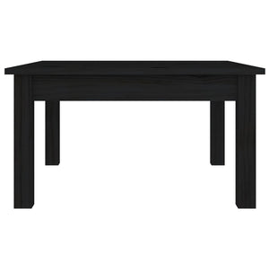 Schwarzer Couchtisch Kiefer 55x55 cm
