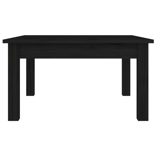 Schwarzer Couchtisch Kiefer 55x55 cm