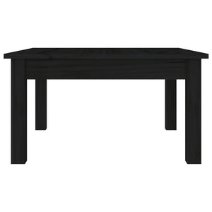 Schwarzer Couchtisch Kiefer 55x55 cm