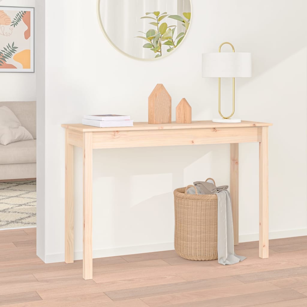 Massivholz Konsolentisch Kiefer 110cm
