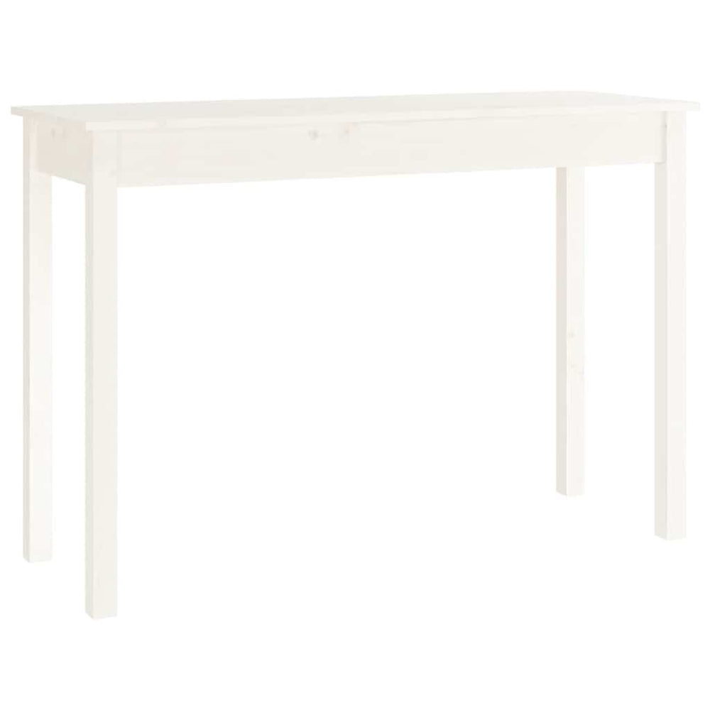 vidaXL Console blanche 110x40x75 cm en bois de pin massif