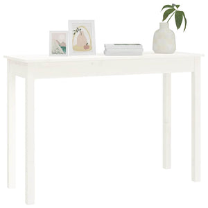 Weißer Konsolentisch Kiefer Massivholz 110 cm