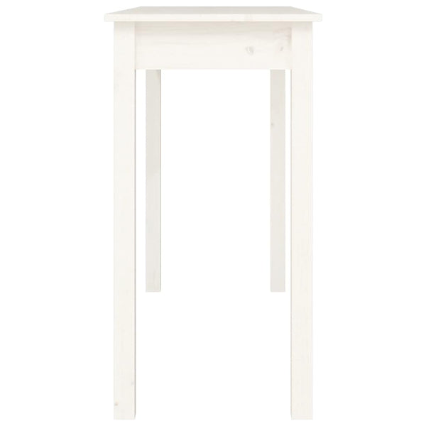 Weißer Konsolentisch Kiefer Massivholz 110 cm