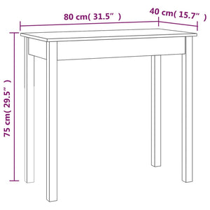 Konsolentisch Kiefer Massivholz 80x40x75 cm