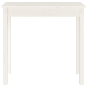 Weißer Konsolentisch Kiefer Massivholz 80x75 cm