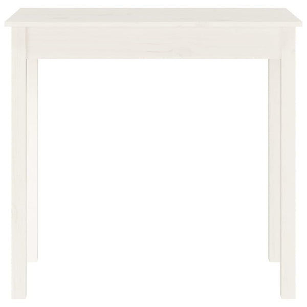 Weißer Konsolentisch Kiefer Massivholz 80x75 cm