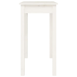 Weißer Konsolentisch Kiefer Massivholz 80x75 cm
