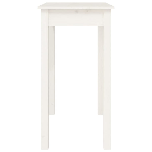 Weißer Konsolentisch Kiefer Massivholz 80x75 cm