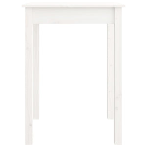 Weißer Esstisch Kiefer Massivholz 55x55 cm