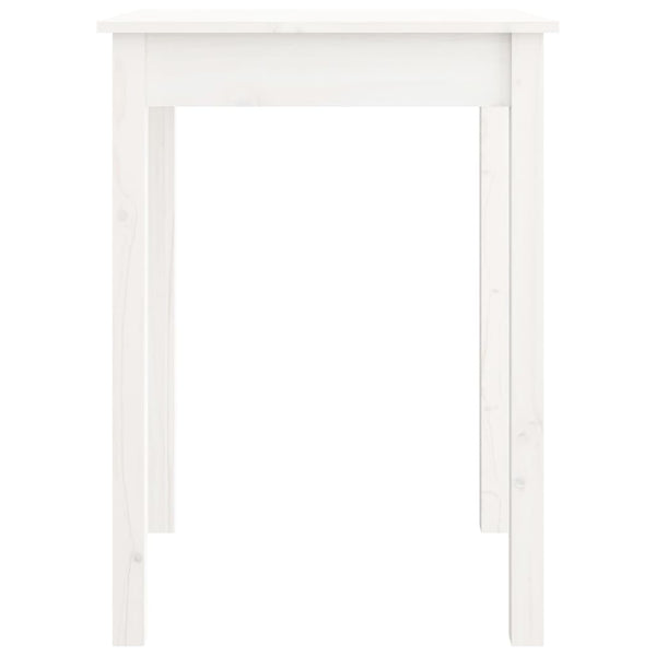 Weißer Esstisch Kiefer Massivholz 55x55 cm