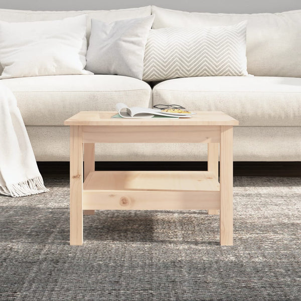 Couchtisch Kiefer Massivholz 55x55 cm