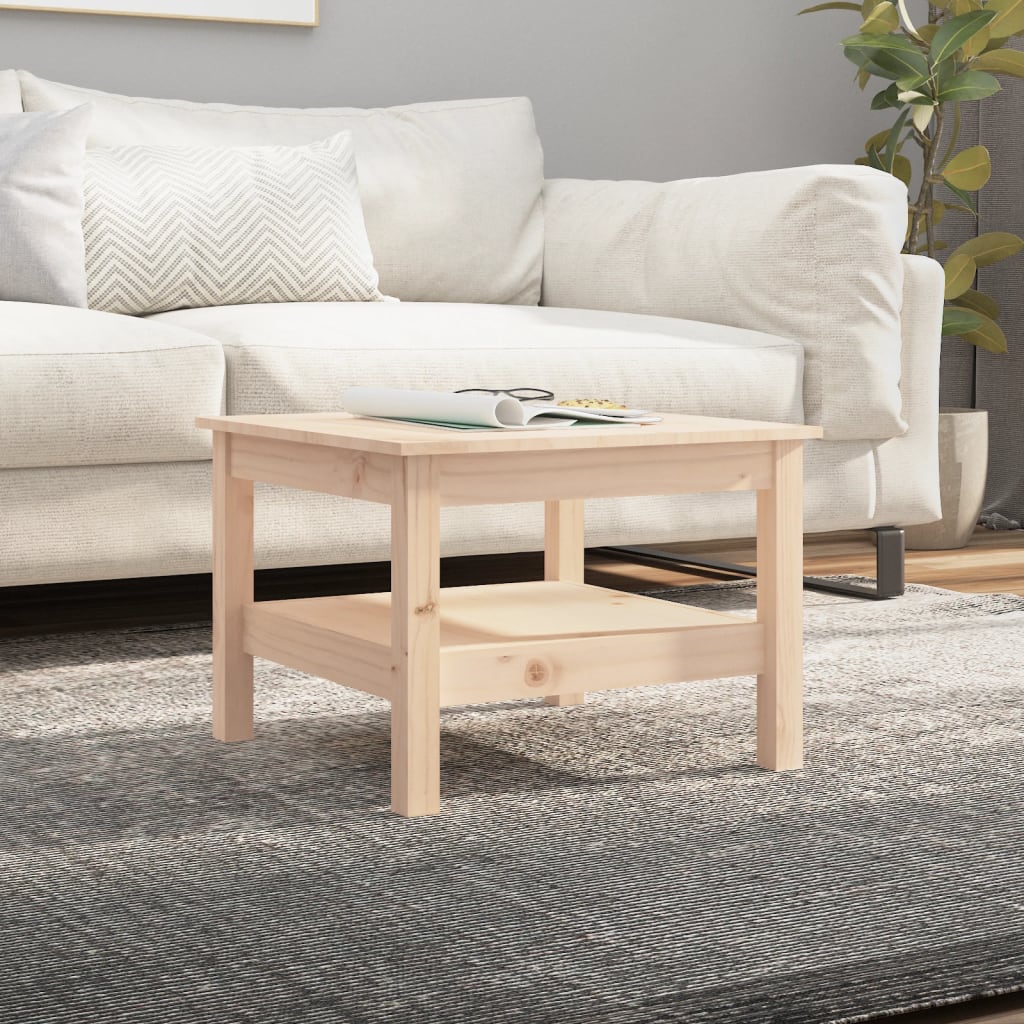 Couchtisch Kiefer Massivholz 55x55 cm