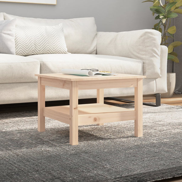 Couchtisch Kiefer Massivholz 55x55 cm