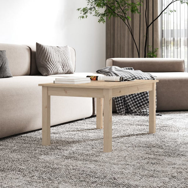 Couchtisch Kiefer Massivholz 80x50 cm