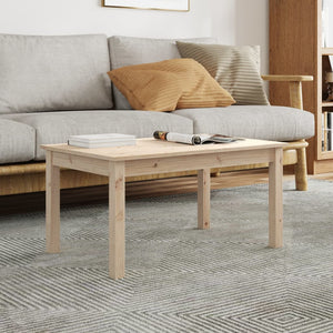 Couchtisch Kiefer Massivholz 80x50 cm