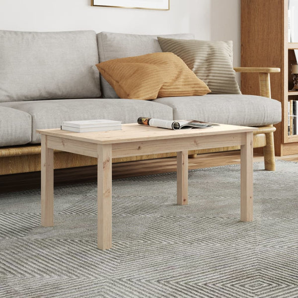 Couchtisch Kiefer Massivholz 80x50 cm