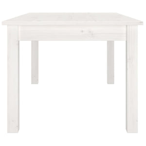 Weißer Couchtisch Kiefer Massivholz 80x50 cm