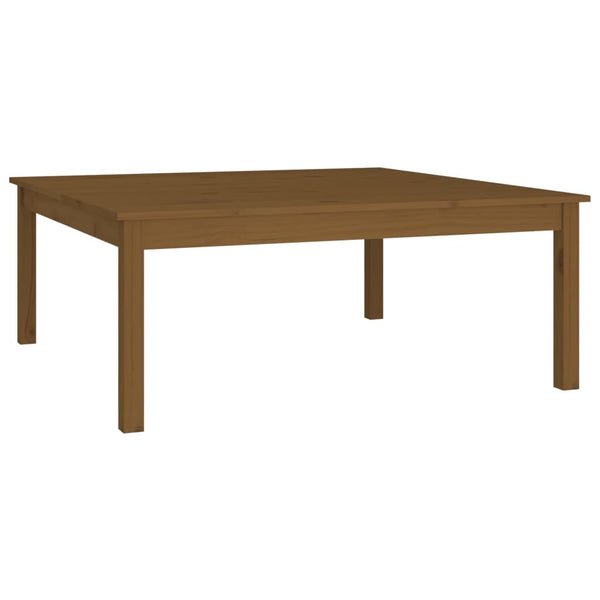 Couchtisch Honigbraun Kiefer Massivholz 100x100 cm