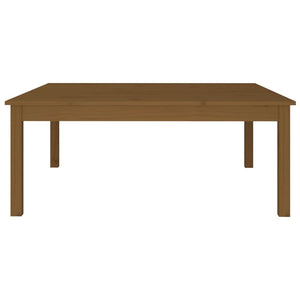 Couchtisch Honigbraun Kiefer Massivholz 100x100 cm
