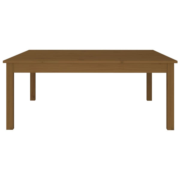 Couchtisch Honigbraun Kiefer Massivholz 100x100 cm