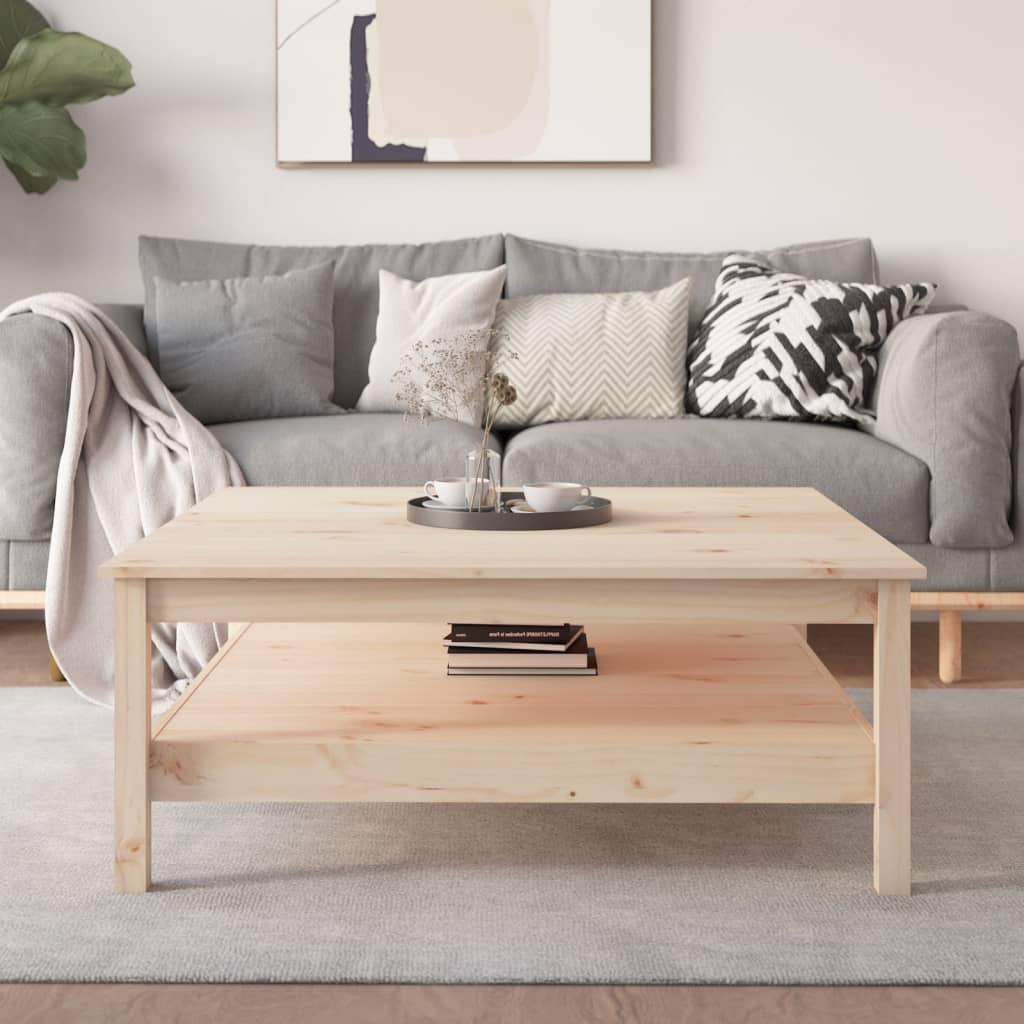 Couchtisch Kiefer Massivholz 100x100 cm