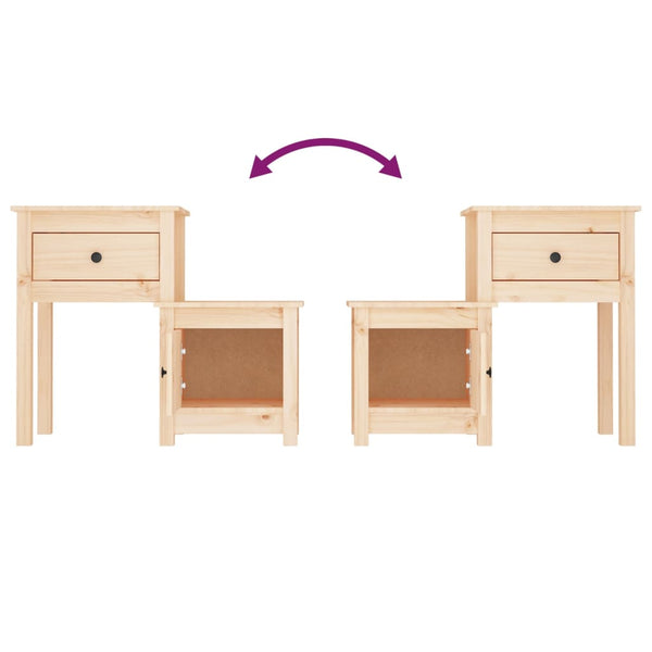 Nachttisch Kiefer Massivholz 79,5cm