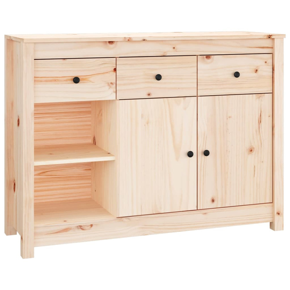 vidaXL Sideboard 100x35x74 cm Solid Pine Wood