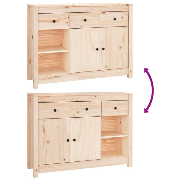 Massivholz Sideboard Kiefer 100cm