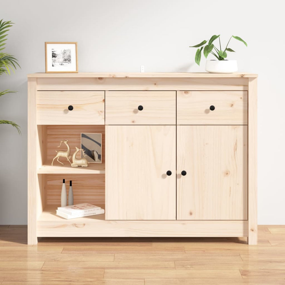 vidaXL Sideboard 100x35x74 cm Solid Pine Wood