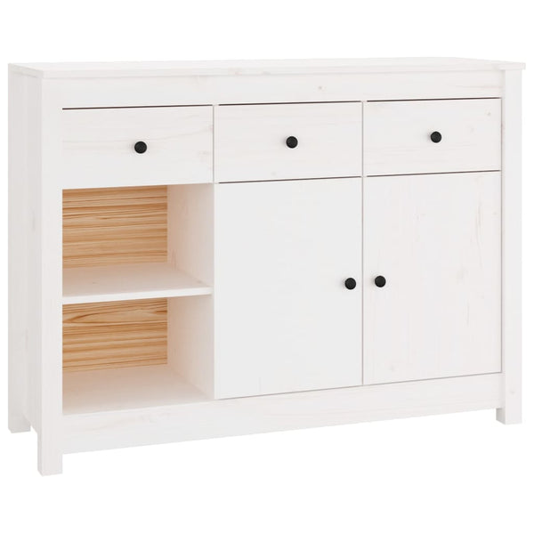 Weißes Sideboard 100 cm Kiefer Massivholz