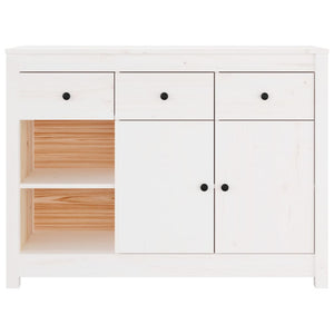 Weißes Sideboard 100 cm Kiefer Massivholz