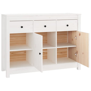 Weißes Sideboard 100 cm Kiefer Massivholz