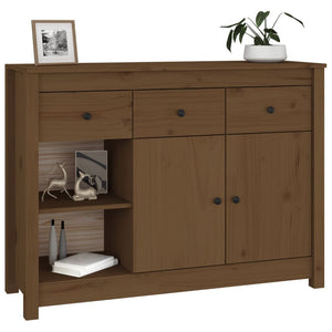 Sideboard Honigbraun 100x35x74cm Kiefer Massivholz