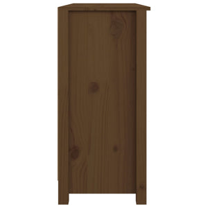 Sideboard Honigbraun 100x35x74cm Kiefer Massivholz