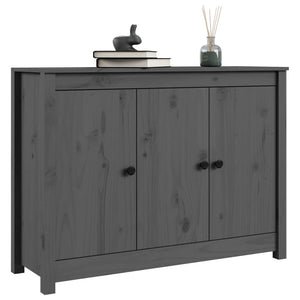Graues Kiefer Massivholz Sideboard 100cm
