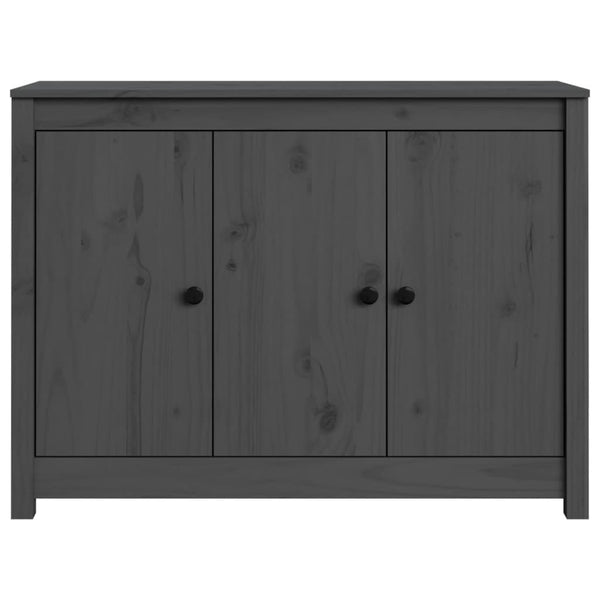 Graues Kiefer Massivholz Sideboard 100cm