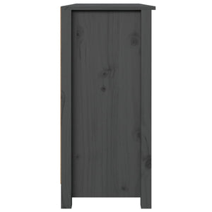 Graues Kiefer Massivholz Sideboard 100cm
