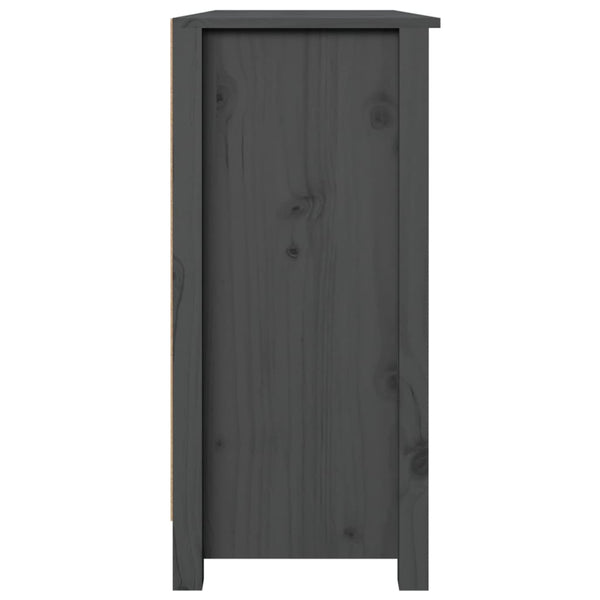 Graues Kiefer Massivholz Sideboard 100cm